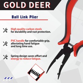 GOLD DEER Ball Link Pliers Ball Link Pliers RC Helicopter Ball End Pliers RC Helicopter Airplane Car Linkage Removal Installation Removal Tool 5 Inch Model Repair Tool Auto Assembly Repair Tool Car