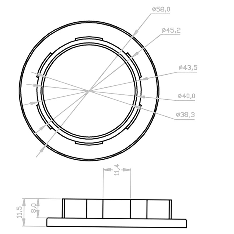 JNXQWE E26 E27 Lamp Shade Collar Rings, Lock Socket Adapter