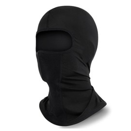 Bay Breeze Balaclava Ski Mask for Winter Outdoor Activities, Face Cover, Windproof Neck Warmer for Skiing, Snowboarding, Motorcycle Riding, Cycling, UV Protection (Black)