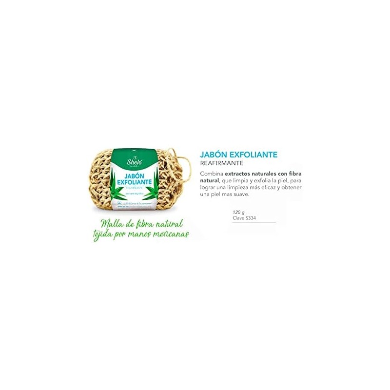 Jabón Exfoliante Reafirmante 120grs limpieza profunda exfoliante sheló nabel