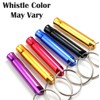 Lipstick Collar Charm Aluminum Alloy Whistle Emergency Survival Safety Camping
