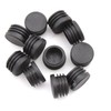 25mm Black Plastic Plugs, Black Round Tube Covers, Inner End