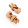 QWORK Grounding Split Bolt, 50 Pieces 4 Gauge 8 Gauge
