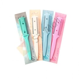 Leg Hair Razor, Hair Thinning Comb, Comb Shears Hair Cutting Comb - Random 9ea