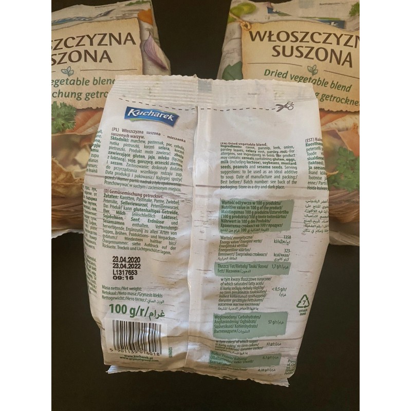 KUCHAREK wloszczyzna kucharek Dried Vegetable3x100