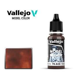 Vallejo New Model Color Mahogany Ink 70828 (193) Acrylic Paint 18ml Painting / 바예호 뉴모델컬러 Mahogany Ink 70828 (193) 아크릴도료 18ml 도색