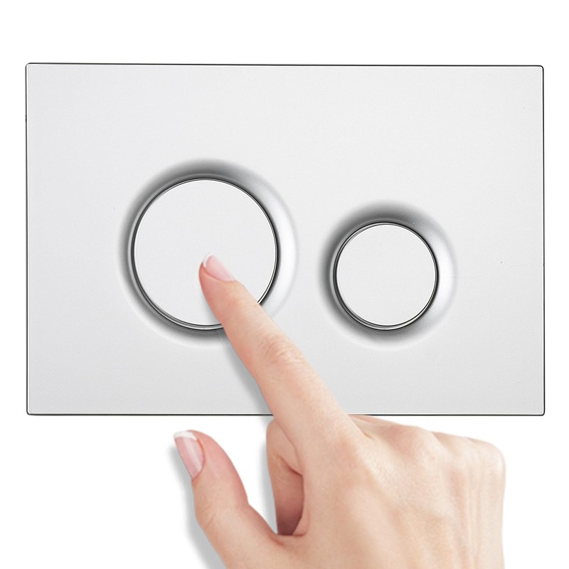 OasisFlow Dual Flush Actuator Plate for Wall Hung Toilets, Compatible