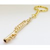 Sunrise Sound House sanraizusaundohausu Miniature Musical Instrument Metal Flute 5.5 cm