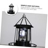 DOITOOL Led Solar Revolving Lighthouse Light Outdoor Rotating Landscape Lamp