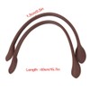 2Pcs Genuine Leather Bag Straps Handle Leather Purse Handles Replacement