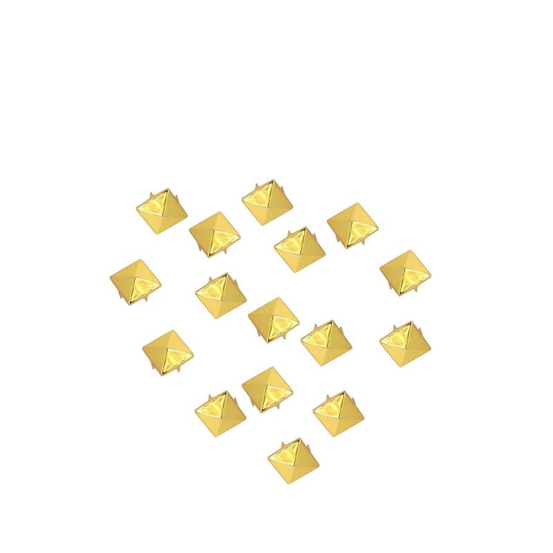 WedDecor 8mm Pyramid Studs Square Spike Punk Head for Leathercrafts,