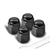 4PCS Black Aluminum Tire Valve Caps for BYD – Universal