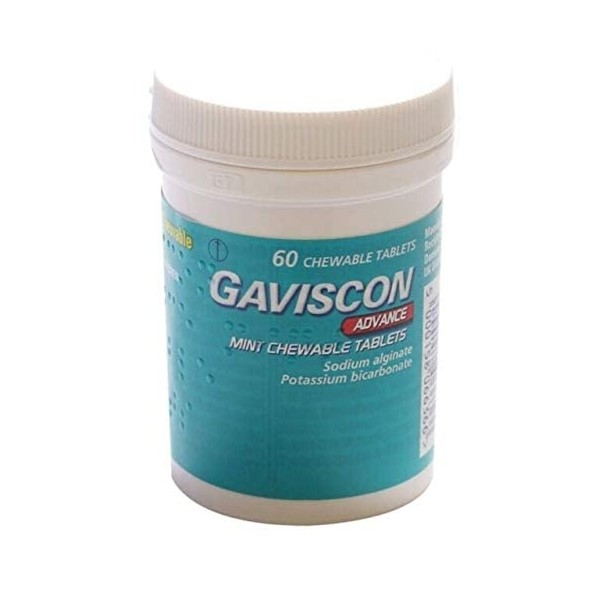 GAVISCON Advance Mint CHEWABLE Tablets 60 Pack (Mint)