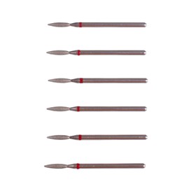 MZCMSL Juego de brocas para cutículas de llama con funda, 6 brocas de diamante profesional para manicura de salón de uñas