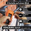 KOHLBURG Lightweight and small folding lock, 690 g light and