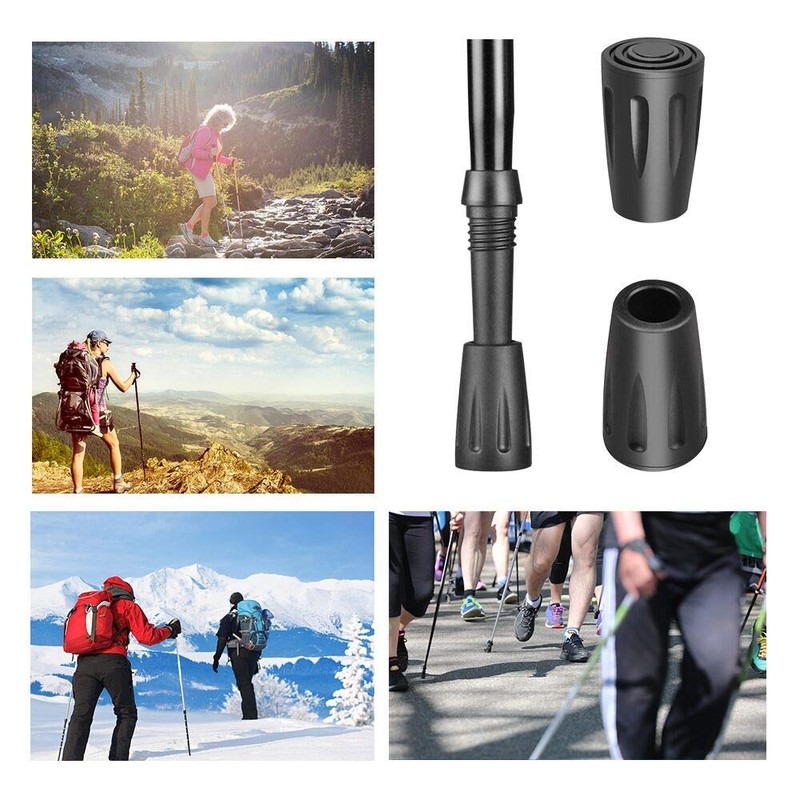 Walking Pole Rubber Tips 16 Pack Trekking Pole Tip Protectors