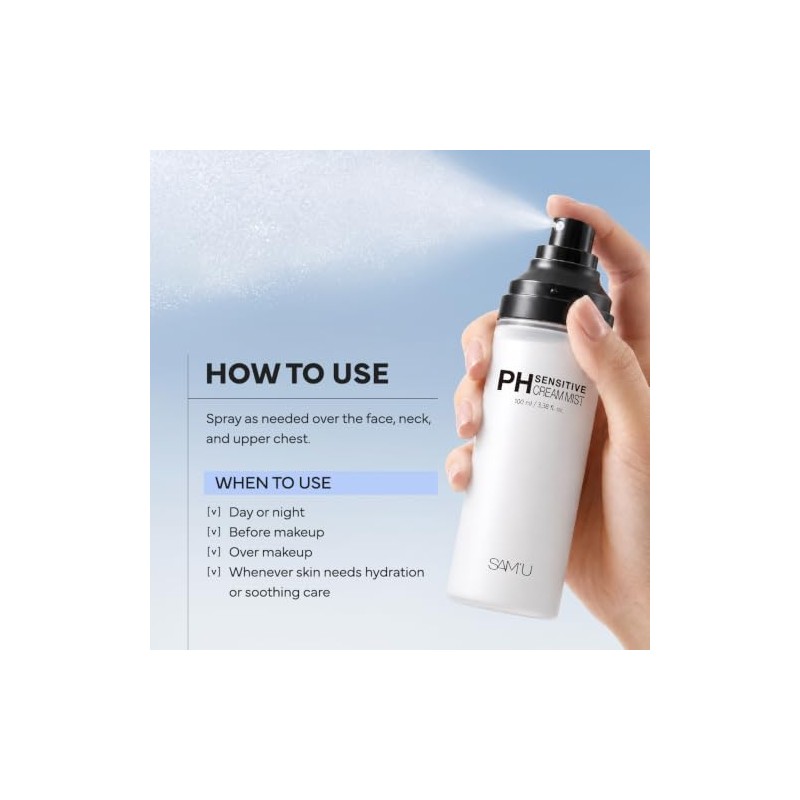 SAM'U- SAM'U pH Sensitive Cream Mist Crema en bruma con