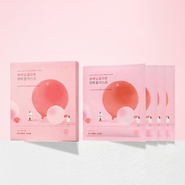 roundlab 라운드랩 동백 딥 콜라겐 탄력 겔 마스크 4매