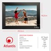 Atlantis WiFi Digital Photo Frame, 10 Inch Touch Screen, Share