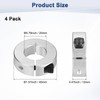 M METERXITY 4-Pack Single Split Shaft Collar 20mm Bore Aluminum