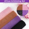 XIANZANDER 4 Pcs African Net Sponge,African Exfoliating,Net African Bath Sponge,Long