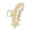 Gatuida Elegant Pearl Leaf Hair Claw Clip Non Slip Hair