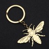 TIZURO Stainless Steel Bee Keychains Spring Summer Insects Car Keys