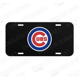 Amel Baseball Chicago Cubs License Plate Front Auto Tag