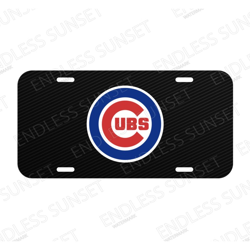 Amel Baseball Chicago Cubs License Plate Front Auto Tag