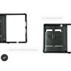 DELMON VARONE Tablet Writing Case with Zip Including Notepad DIN