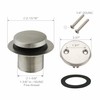 Tubular Bath Tub Drain Kit 1-1/2" with Brushed Tip-Toe Bathtub