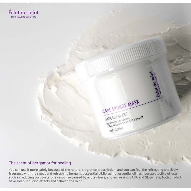 Eclat Dutin White Clay Mask Pack Blanc Sponge Pore Pack