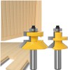 PROPRO Profession Tongue and Groove V-Notch 1 2 Shank Router