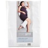 Dreamgenii Pregnancy Support and Feeding Pillow Cover Only - White