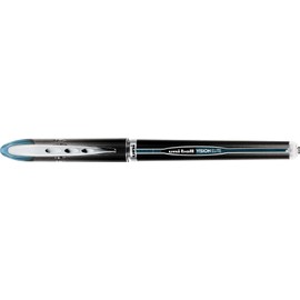 uni-ball 69020 VISION ELITE Roller Ball Stick Waterproof Pen, Blue/Black Ink