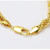 Hrglen 14K Solid Yellow Gold Rope Chain with Diamond Cut