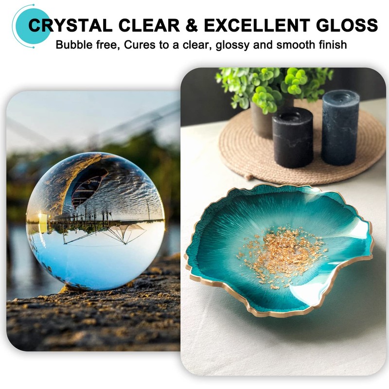 JDiction Epoxy Resin, High Gloss 2 Gallon Epoxy Resin Crystal