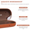 molshine Hard Shell Leather Sunglasses Case,Classic Large Glasses Case for