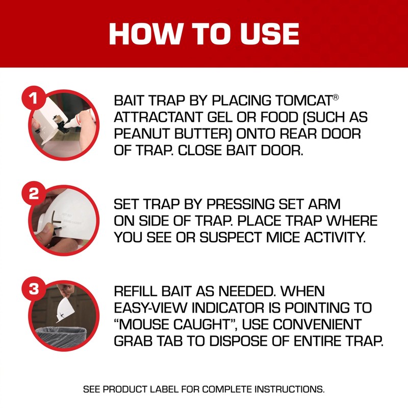 Tomcat Kill & Contain Mouse Trap, Never See a Dead