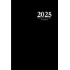2025 Weekly & Monthly Planner: Black 6x9 Edition, 12-Month Daily,