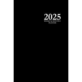 2025 Weekly & Monthly Planner: Black 6x9 Edition, 12-Month Daily, Weekly, and Monthly, with To-do List and Notes Section