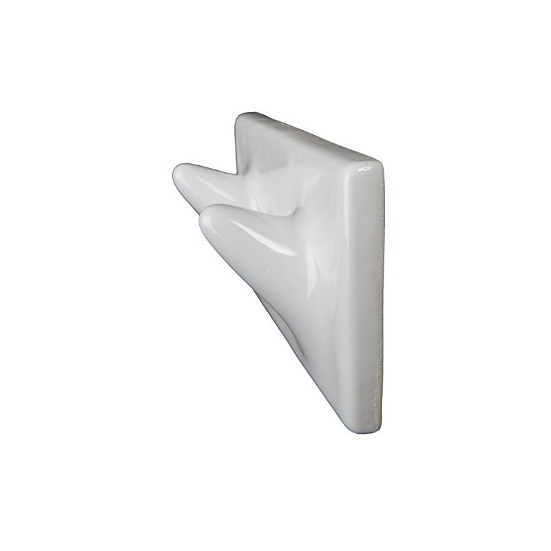 Ceramic Double Wash Cloth Hook Tile Niche Shelf