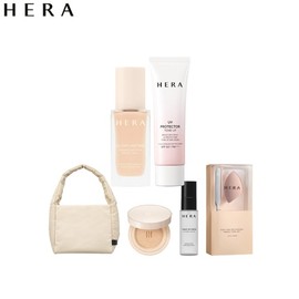 HERA Gloss Lasting Foundation + UV Protector Tone Up Set 7items, Shade:21C1
