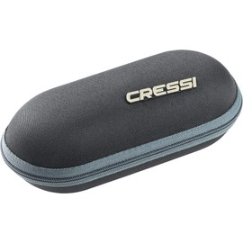 Cressi Ninja Polarized Square Sunglasses, Black/Black, Dark Grey Lens, One Size