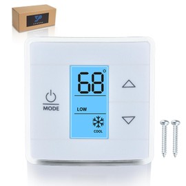 3316250.700 RV Single Zone Wall Thermostat,Compatible for RV/Camper Conditioners, 3 Input Areas, Digital Temperature Display, Cool Furnace Heat Strip