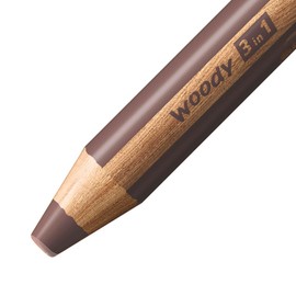 Multi-Talented Pencil - STABILO woody 3 in 1 - Pack of 1 - Brown