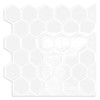 10-Sheet Hexagon Peel and Stick Kitchen Backsplash Tiles,Honeycomb Waterproof Self-Adhesive