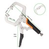 Biugaaufai 6 Pack 6 Inch C-Clamp Locking Pliers with Rubber