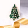 EVER FAITH Women's Jewelry Accessory Crystal Christmas Tree Tear Drop