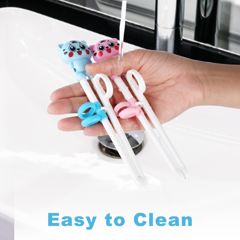 2 Pairs Cute Animal Training Chopsticks for Beginners and Adults